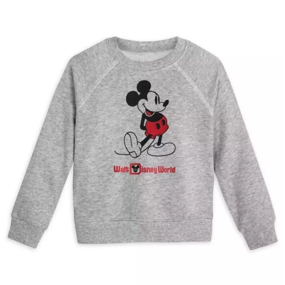 Disney Classic Mickey Mouse Grey Adult Sweatshirt Size M - Picture 7 of 7